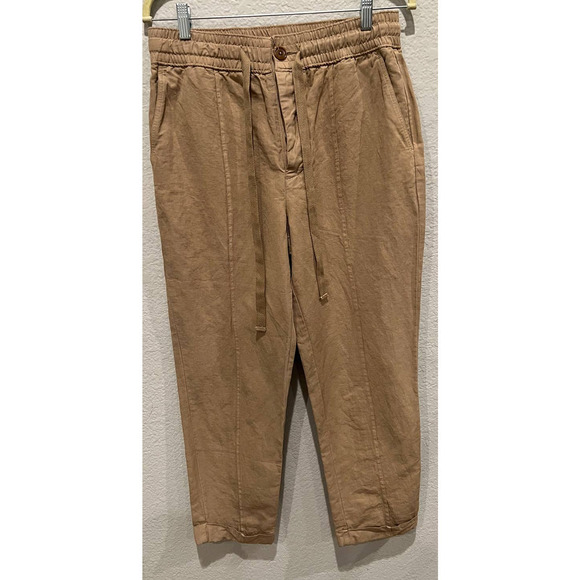 NWT ALEX MILL Sam Pull-On Linen Blend Pants (6) - Picture 5 of 6